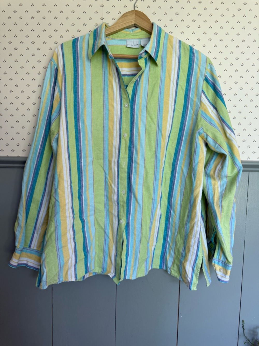 Vintage Linen Striped Shirt